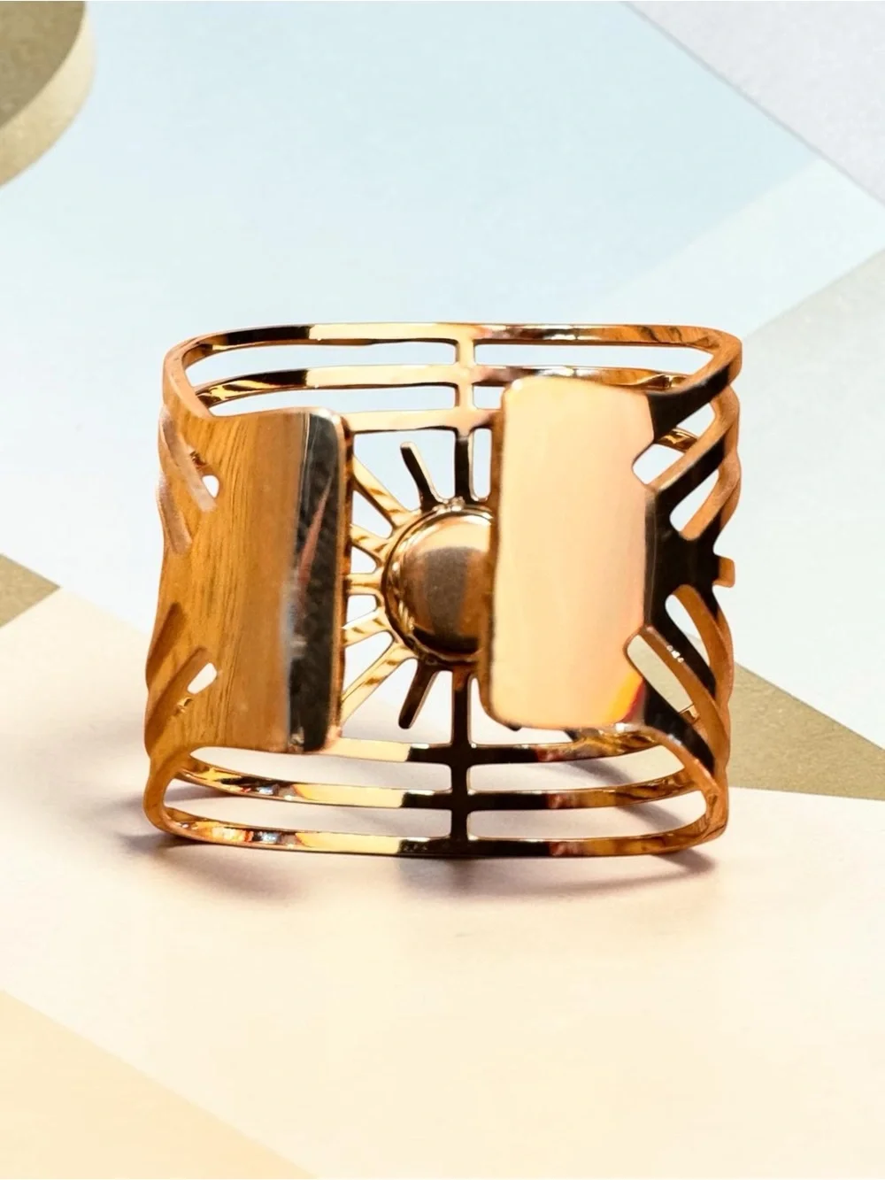 Evil Eye Openwork Statement Ring